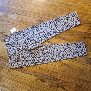 J.crew leopard cropped everyday leggings